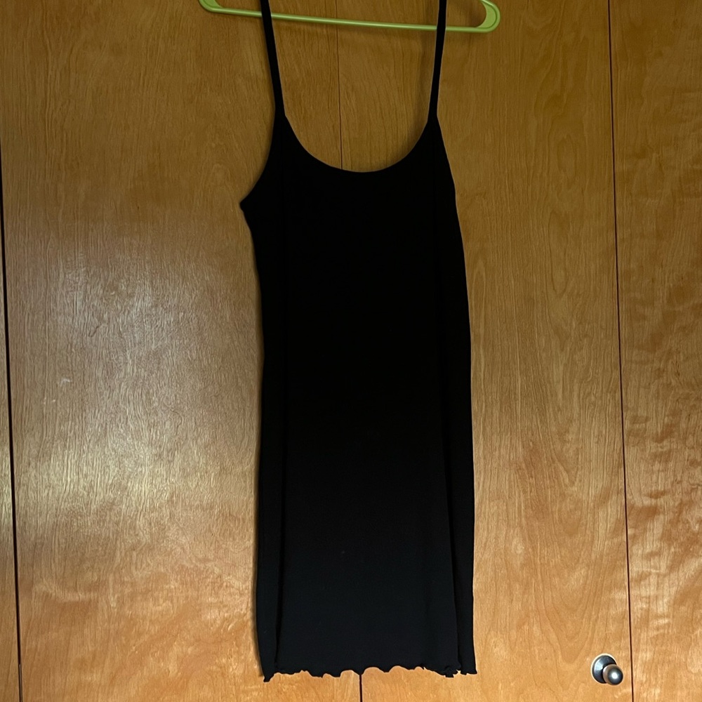 Abound black ribbed knit mini dress